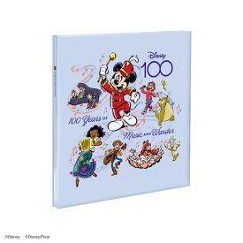 ナカバヤシ ディズニー創立100周年 フエルアルバム Disney100 ビス式 Lサイズ プラコート台紙 ホワイト D100ブルー A-LP-152