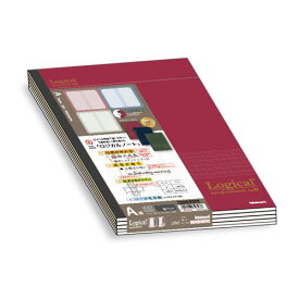 ナカバヤシ ロジカルノートセミB5 A罫 30枚 インプレッションカラー 3冊パック NB517A-3P