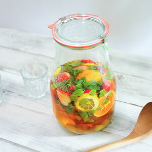 WECK HOME SET TULIP 2700ml WE-S230 保存瓶 ガラス 果実酒瓶 梅酒 保存容器 保存瓶 密閉容器 食品保存 漬け