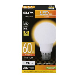 エルパ ELPA LED電球A形 広配光 電球色 LDA7L-G-G5104