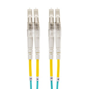 サンワサプライ メガネ型光ファイバケーブル マルチ50μmOM4 LC×2-LC×2 10m HKB-OM4LCLC-10