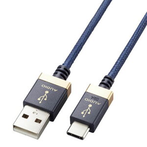 �G���R�� ELECOM �P�[�u�� USB A to Type C 1m ���ϋv �n�C���]�Ή� USB-A ���� PC DAC �A���v �I�[�f�B�I�C���^�[�t�F�[�X �l�C�r�[ DH-AC10