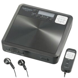 【送料無料】オーム電機 AudioComm 語学学習用ポータブルCDプレーヤー Bluetooth機能付 ブラック CDP-560N