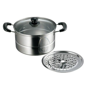 カクセー 四季彩 しきさい IH対応 兼用蒸し鍋 22cm FSC-03