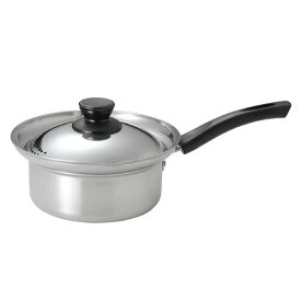 カクセー NIRWAKA ニルワーカ IH対応 ステンレス製吹きこぼれにくい湯切り鍋 16cm NW-05