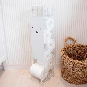 オカトー miffy ミッフィー トイレットペーパーストッカー 5ロール 顔だけミッフィー