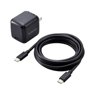 GR ELECOM USB [d PD 65W PPSΉ Type-C×1 ^ MacBook Windows iPad iPhone Android C-CP[u ubN ACDC-PD8765BK