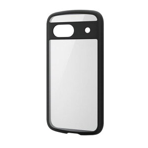 �|�X�g���� �G���R�� ELECOM Google Pixel 8a �P�[�X �n�C�u���b�h �Ռ��z�� �y�� ���^ �J���������Y�ی�݌v �w�ʃN���A �u���b�N PM-P241TSLFCBK