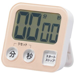 オーム電機 大画面デジタルタイマー ピンク COK-T131-P