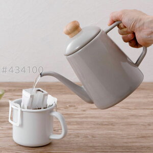 富士ホーロー コットンプラスシリーズ ドリップポット 1.0L グレージュ CTP-1.0DP.GG