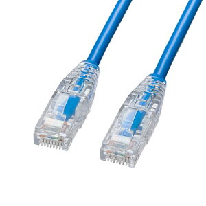 �T�����T�v���C �J�e�S��6A LAN�P�[�u�� �X�����A���炩�A�c���܂�h�~�R�l�N�^ 5m �u���[ KB-SL6AYS-05BL