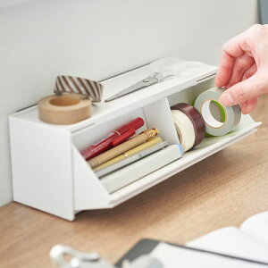 山崎実業 tower マグネットマスキングテープ収納ケース タワー ホワイト 1353