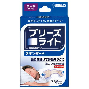 佐藤製薬 ブリーズライト スタンダード ラージ 10枚入