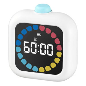 �m�A���� MAG �}�O �f�W�^�� �^�C�}�[ �ڊo�܂����v �[�d�� Type-C �c��9.1×����8.8cm �z���C�g TM613WH