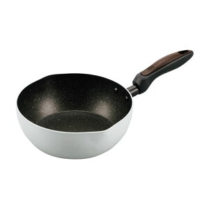 カクセー Grinday グリンデイ IH対応 マーブル深型フライパン 20cm アイシーグレー NB-34