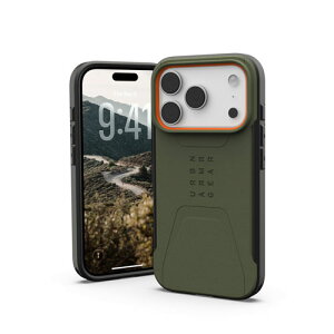 URBAN ARMOR GEAR iPhone 17 Pro 2025�Ή��ϏՌ��P�[�X CIVILIAN MAGSAFE �I���[�u/�I�����W UAG-IPH25MA-CMS-O/O ���K���{�㗝�X�i
