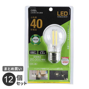 �܂Ƃߔ��� �I�[���d�@ LED�t�B�������g�d�� ���ۋ� E26 40�`���� �����F LDA3N C6/LBG5 12�Z�b�g