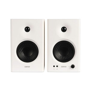 Edifier MR4 ���j�^�[�X�s�[�J�[ 42W TRS�o�����X���� �����ؑ� 1�C���`�c�C�[�^�[+4�C���`�E�[�t�@�[ �z���C�g ED-MR4-WH-A