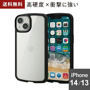 |Xg GR ELECOM iPhone 14 / 13 P[X Jo[ nCubh ϏՌ Ռz y ^ wʃNA TOUGH SLIM ubN PM-A22ATSLFCBK