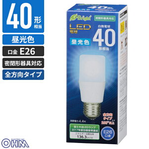 �I�[���d�@ LED�d�� T�` E26 40�`���� �����F LDT4D-G AG20
