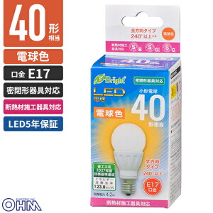 �I�[���d�@ LED�d�� ���` E17 40�`���� �d���F LDA4L-G-E17 IS22