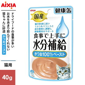 アイシア 国産健康缶パウチ 水分補給かつおペースト 40g