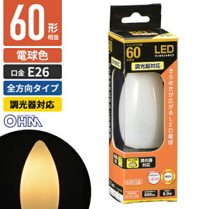 �I�[���d�@ LED�t�B�������g�d�� �V�����f���A�` ����E26 60W���� ������Ή� �z���C�g �d���F �S���� LDC6L/D W6