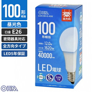 �I�[���d�@ 5�N�ۏ� LED�d�� E26 100�`���� �����F LDA13D-G AG6