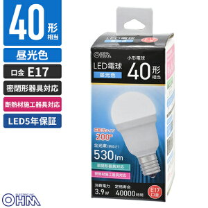 �I�[���d�@ LED�d�����` E17 40�`���� �����F LDA4D-G-E17 IS53