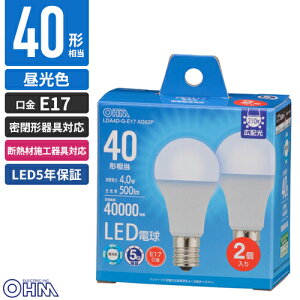 �I�[���d�@ LED�d�� ���`E17 40�`���� �����F 2�� LDA4D-G-E17 AG62P