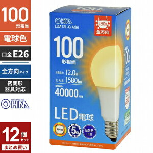 �܂Ƃߔ��� �I�[���d�@ 5�N�ۏ� LED�d�� E26 100�`���� �S���� �d���F LDA13L-G AG6 12�Z�b�g