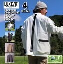 ラグジュ ゴルフ ゴルフウェア Tシャツ メンズ レディース ユニセックス 長袖 LUXE/R GOLF クルーネック ストレッチ ブロード ユニセックス ロンT M L XL 3L 4L