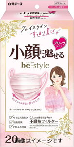 【合算3300円以上で注文可能】ビースタイル プリーツタイプ ドーリーピンク ふつうサイズ 20枚入