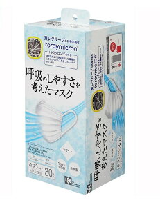 【合算3300円以上で注文可能】レック 呼吸のしやすさを考えた マスク ふつう サイズ ホワイト 30枚入