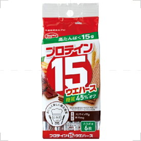 【合算3300円以上で注文可能】ハマダコンフェクト プロテイン15ウエハース カカオ味 6枚入り