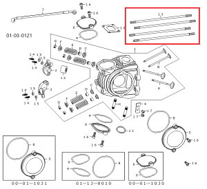 SP���� SP�^�P�K�� �y��C�p�p�[�c�z�X�^�b�g�{���g�Z�b�g KLX110L KSR110 KAWASAKI �J���T�L �X�^�b�h�{���g �G���W���p�[�c �G���W��