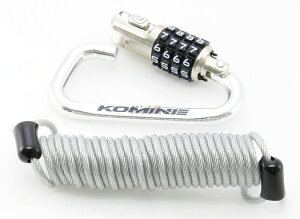 KOMINE コミネ LK-115 カラビナワイヤーロック ワイヤーロック 保管・盗難防止用品