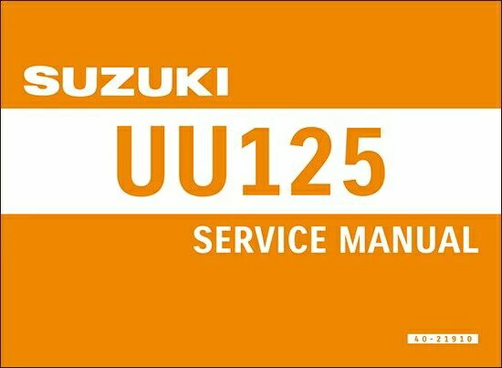 SUZUKIスズキ サービスマニュアル 秀逸 SUZUKI 新入荷　流行 アドレス125 スズキ