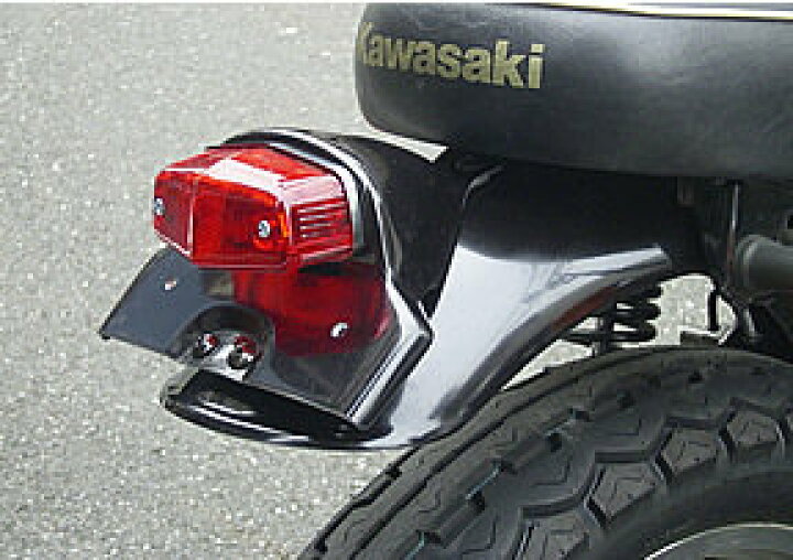 楽天市場】OSCAR オスカー リアフェンダーショートB 黒ゲル W650 W400 