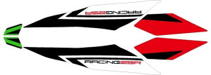 MDF �G���f�B�[�G�t �O���t�B�b�N�L�b�g �A�^�b�J�[���f�� ZX-25R KAWASAKI �J���T�L �O�� �^�C�v�F�ԑ̐F���C���O���[������ / �d�l�F���A�t�F���_�[(���E�Z�b�g)