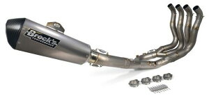 Brock’s ブロックス CTシリーズ(チタンフルエキゾースト) S1000RR BMW フルエキゾーストマフラー マフラー エンブレム:レッドベース/ブラック文字 / タイプ:CTシングル(サイレンサータイプ)