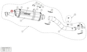 AKRAPOVIC AN|rb` yyAp[czV-TUV049/1 insert SS S1000XR M1000XR BMW obtECi[TCT[ }t[