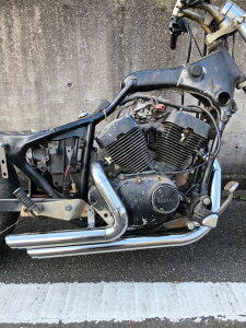 部品屋K&W ダウンマフラー ビラーゴ250 YAMAHA ヤマハ フルエキゾーストマフラー マフラー