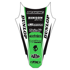FACTORY EFFEX �t�@�N�g���[FX KAWASAKI �����t�F���_�[�f�J�[�� KX85 KX100 �J���T�L �X�e�b�J�[�E�f�J�[�� �O��