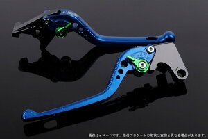 SPEEDRA スピードラ アジャストレバー 3Dロング XMAX YAMAHA ヤマハ ブレーキレバー ハンドル周辺パーツ ハンドル レバー本体カラー:ブルー / アジャスターカラー:グリーン