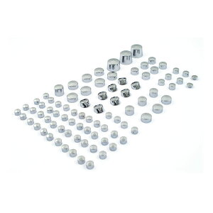 MCS エムシーエス スムーストップス プッシュオンカバーキット (87個)【SMOOTHTOPPS PUSH-ON COVER SET (87PC)】 00-06 SOFTAILNU HARLEY-DAVIDSON ハーレーダビッドソン キャップボルトカバー 外装