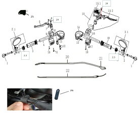 GPX純正部品 ジーピーエックス純正部品 Handle grsip RH. Legend250Twin GPX GPX