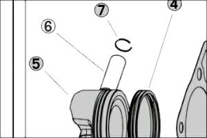 ENDURANCE �G���f�������X 6.PIN�APISTON �s�X�g���s�� [GROM �O���� �{�A�b�v�L�b�g(ED12100K26A01)�F��C���i] HONDA �z���_ �G���W���p�[�c �G���W��