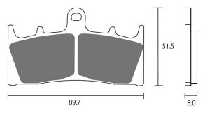 ZCOO �W�N�[ �u���[�L�p�b�h �Z���~�b�N�V���^�[�h GPZ900R ZRX1100 ZRX1100II ZRX1200R ZRX1200S ZX-12R ZX-6R ZX-7R ZX-9R GS1200SS GSX-R1000 GSX-R1100 GSX1300R �n���u�T�� GSX-R750 GSX1400 TL1000R �o���f�B�b�g1200 KAWASAKI �J��