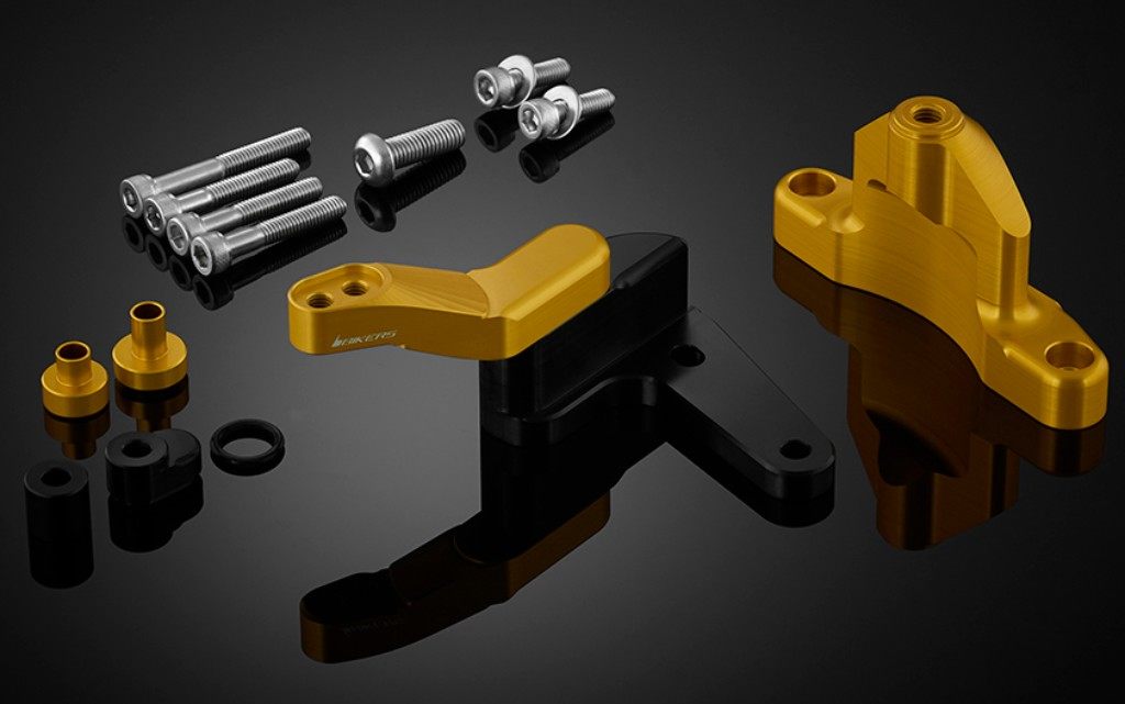 BIKERSバイカーズ ステアリングダンパー Steering Damper Mounting Kit For YSS バイカーズ ZX-6R KAWASAKI カワサキ カラー：LightGold 日本限定 デポー OHLINS BIKERS